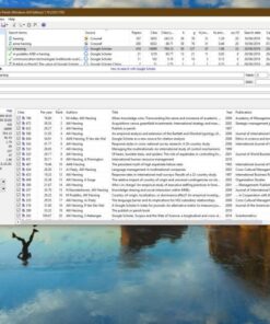 Alternative view of Publish or Perish 8.2